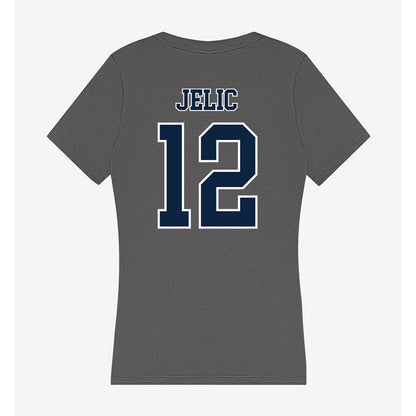 Xavier - NCAA Baseball : Jason Jelic - Women's V-Neck T-Shirt-1