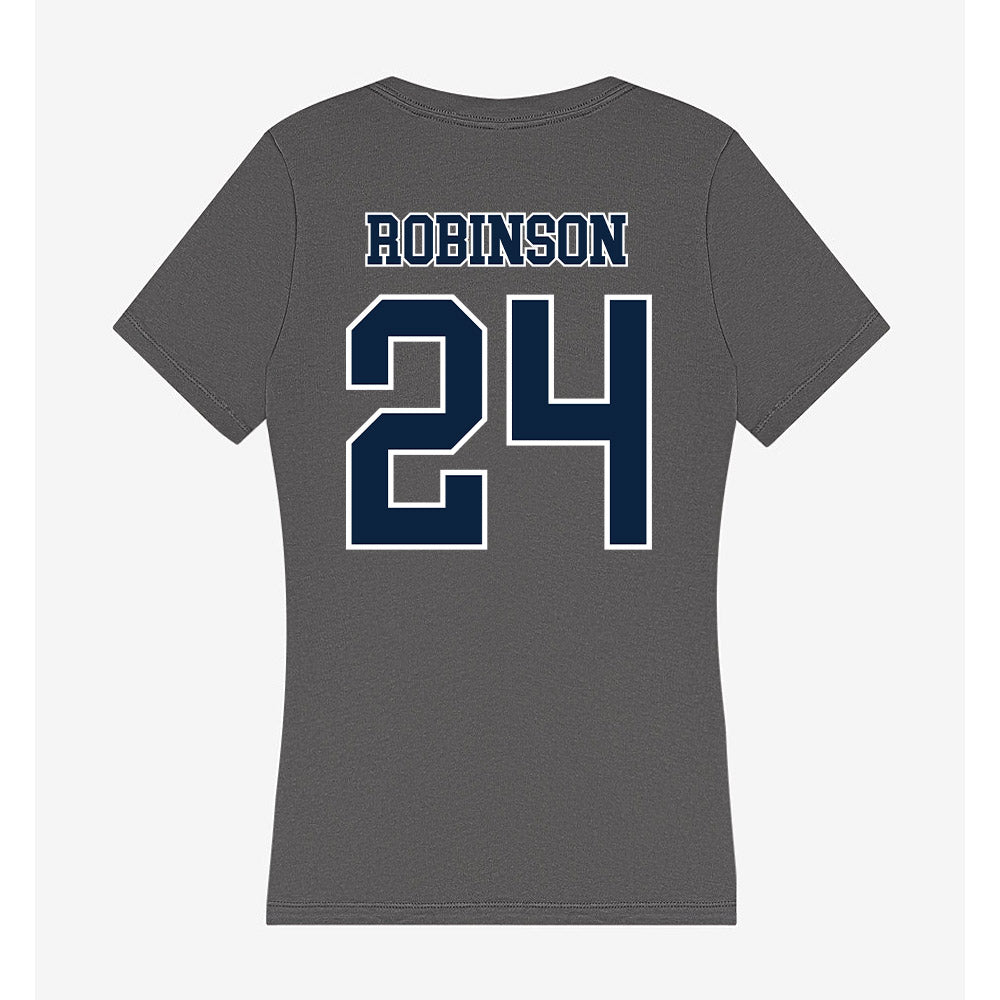 Xavier - NCAA Baseball : Cooper Robinson - Women's V-Neck T-Shirt-1