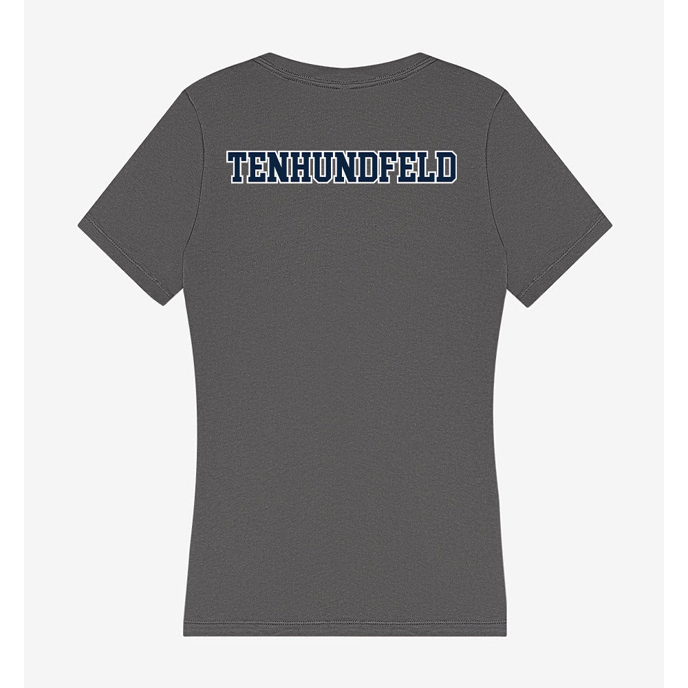 Xavier - NCAA Women's Swimming & Diving : Emma Tenhundfeld - Women's V-Neck T-Shirt-1