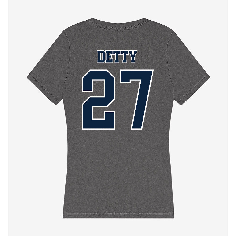 Xavier - NCAA Men's Soccer : Ely Detty - Women's V-Neck T-Shirt-1