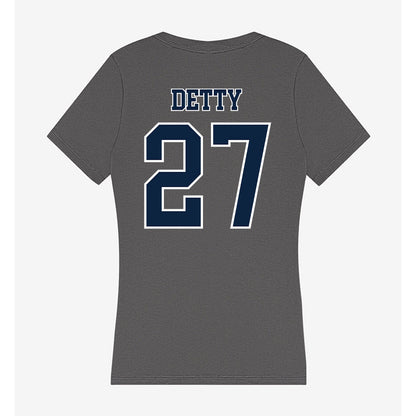 Xavier - NCAA Men's Soccer : Ely Detty - Women's V-Neck T-Shirt-1