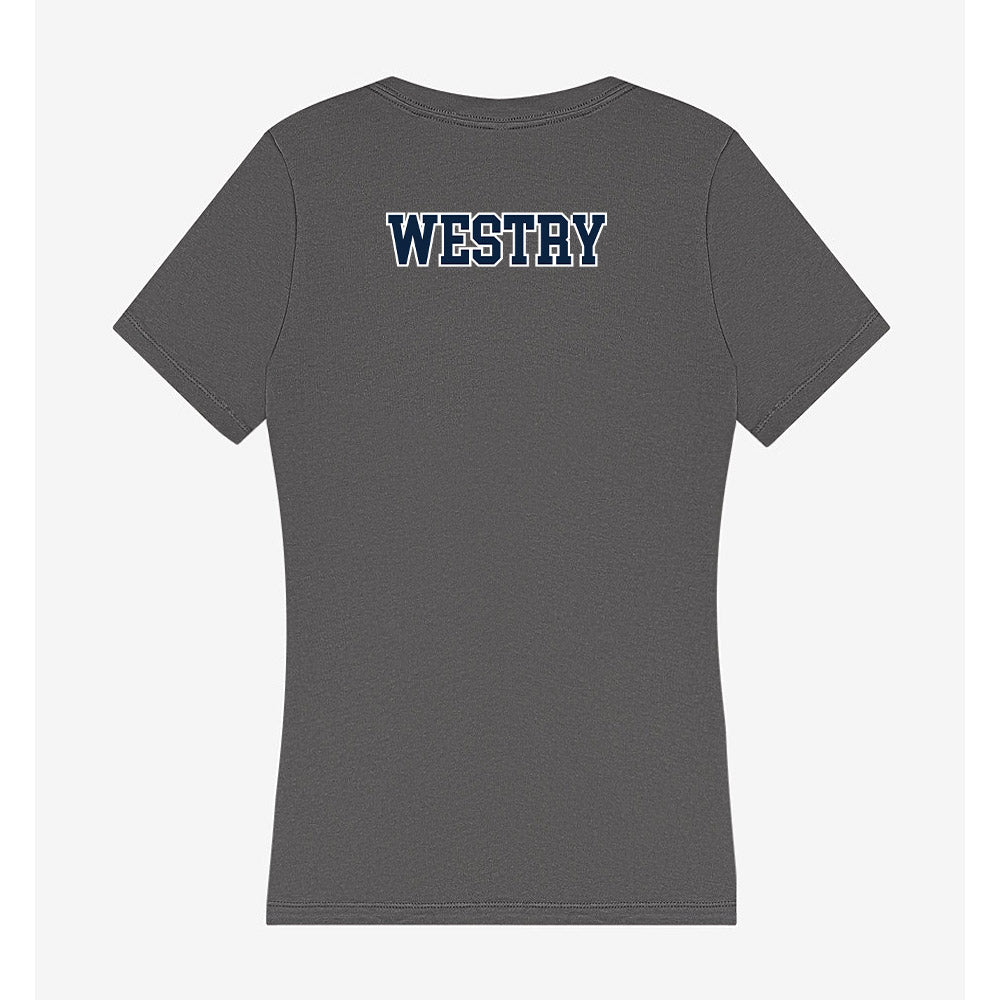 Xavier - NCAA Men's Basketball : Chance Westry - Women's V-Neck T-Shirt-1