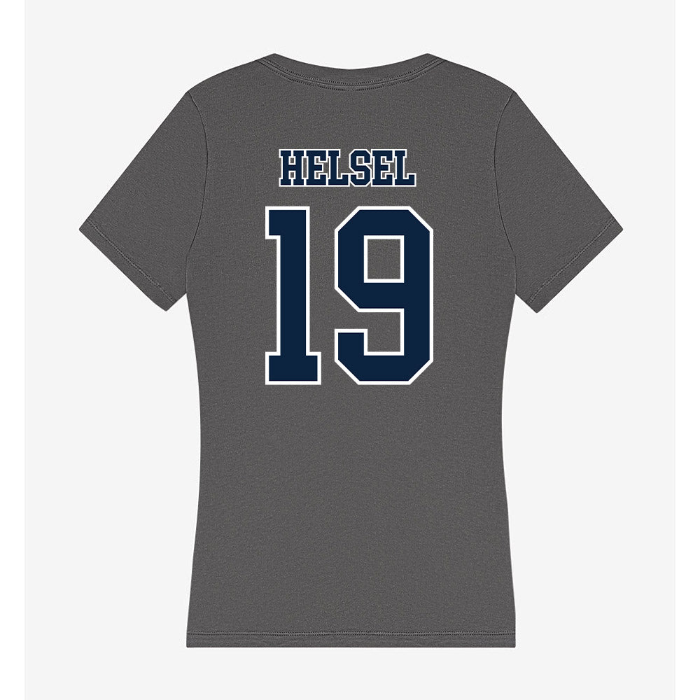 Xavier - NCAA Baseball : Garrett Helsel - Women's V-Neck T-Shirt-1