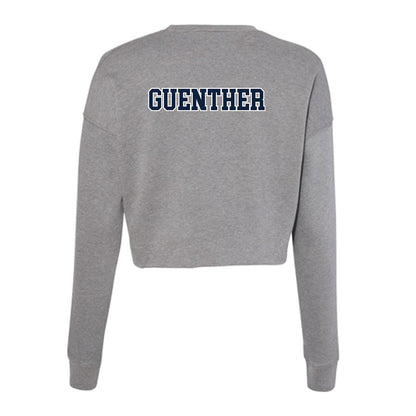 Xavier - NCAA Men's Swimming & Diving : Zakary Guenther - Women's Cropped Crew Fleece-1