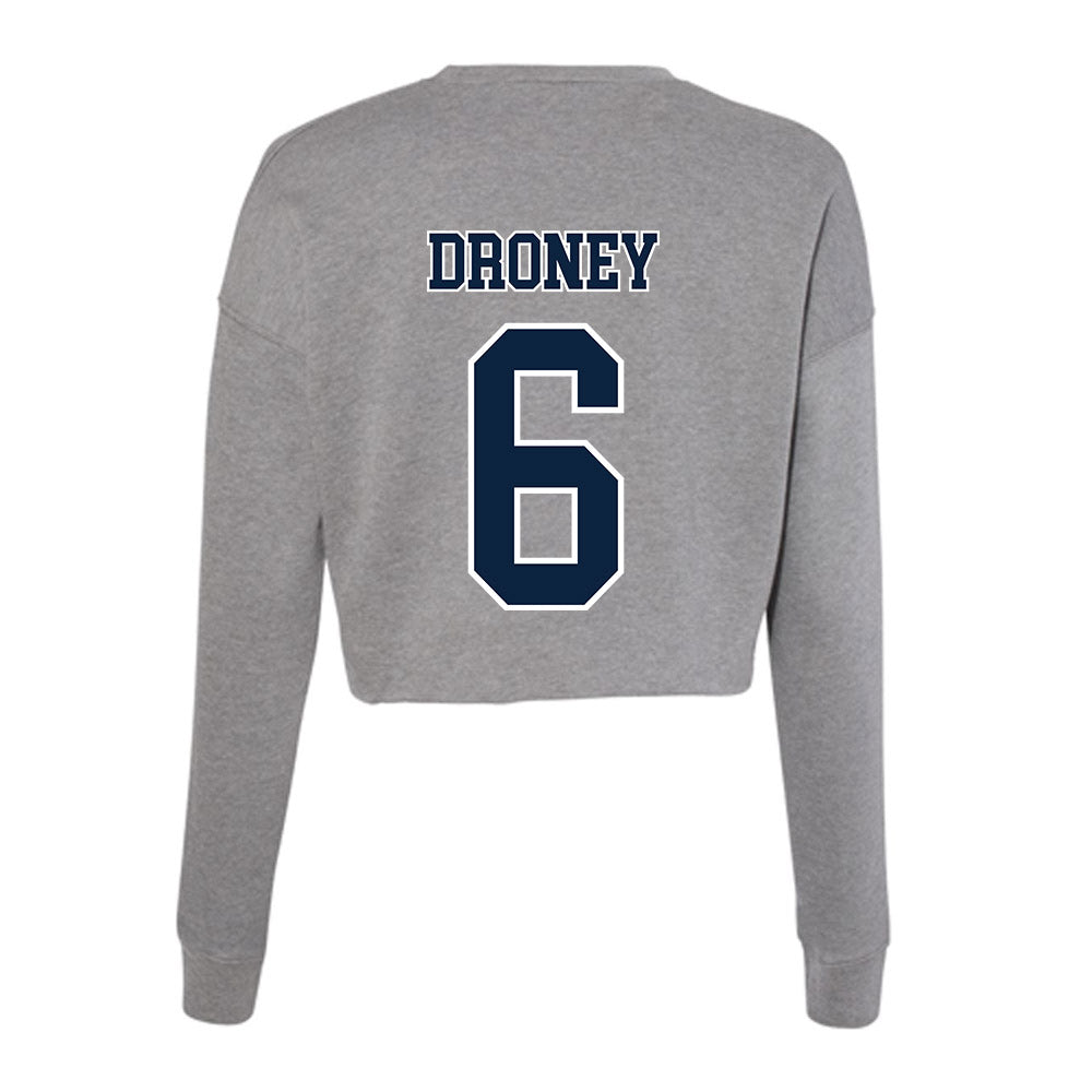 Xavier - NCAA Women's Lacrosse : Megan Droney - Women's Cropped Crew Fleece-1