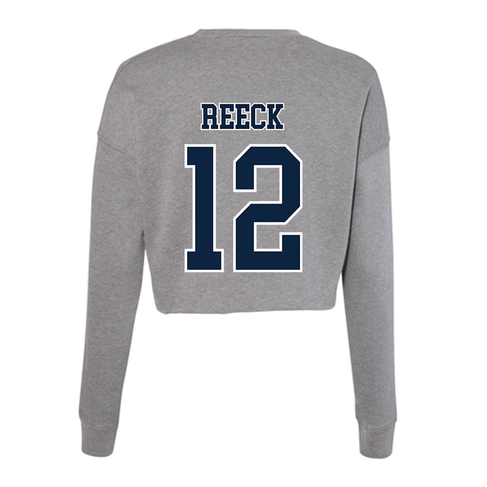 Xavier - NCAA Women's Lacrosse : Haley Reeck - Women's Cropped Crew Fleece-1