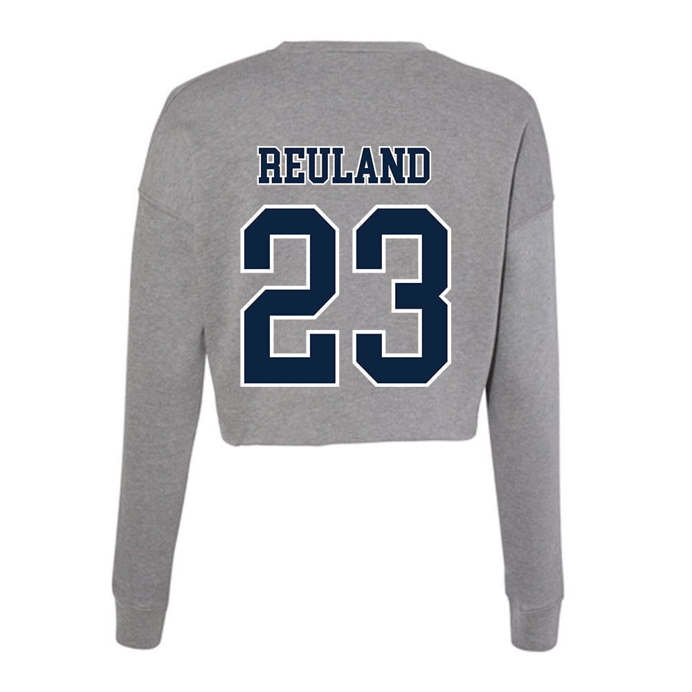 Xavier - NCAA Women's Soccer : Frances Reuland - Women's Cropped Crew Fleece-1