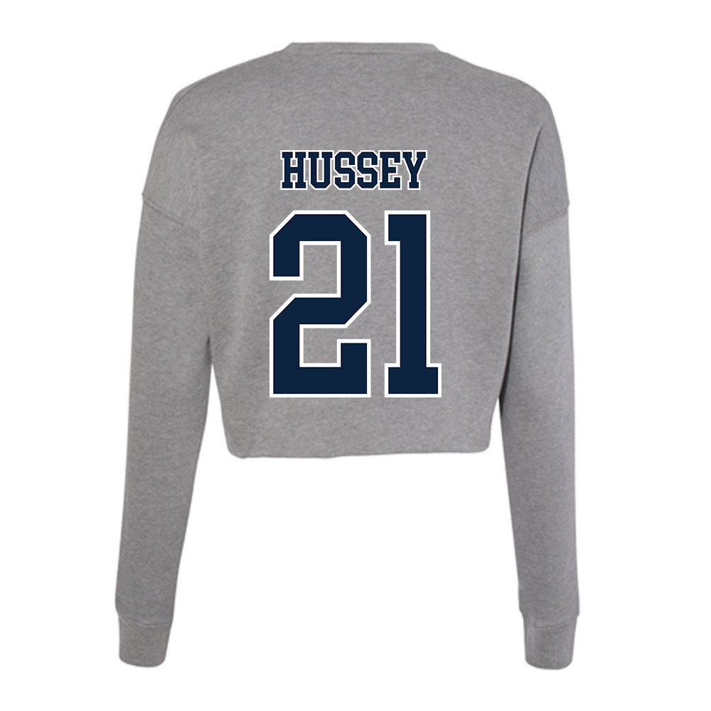 Xavier - NCAA Baseball : Ryan Hussey - Women's Cropped Crew Fleece-1