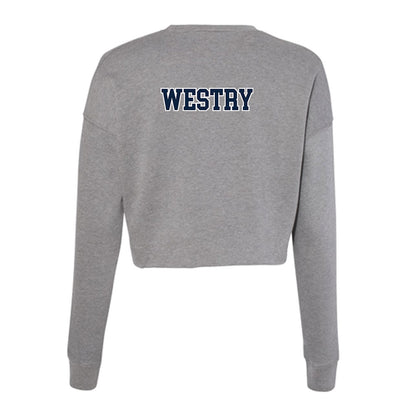 Xavier - NCAA Men's Basketball : Chance Westry - Women's Cropped Crew Fleece-1