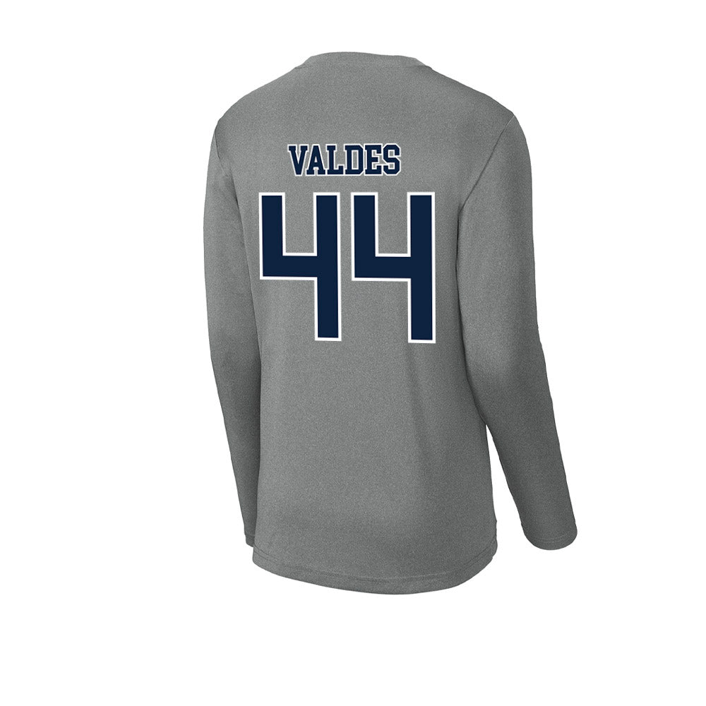 Xavier - NCAA Baseball : Jorge Valdes - Activewear Long Sleeve T-Shirt-1