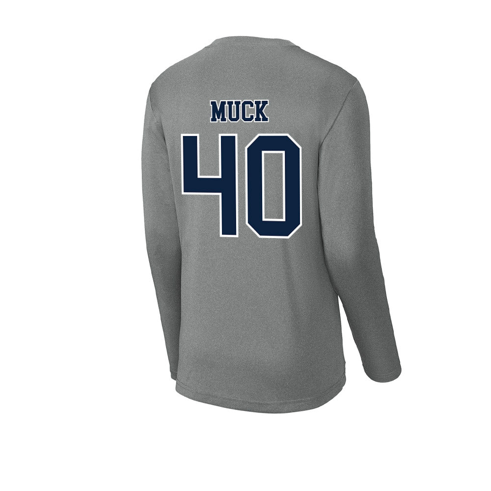 Xavier - NCAA Baseball : Karter Muck - Activewear Long Sleeve T-Shirt-1