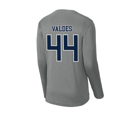 Xavier - NCAA Baseball : Jorge Valdes - Activewear Long Sleeve T-Shirt-1