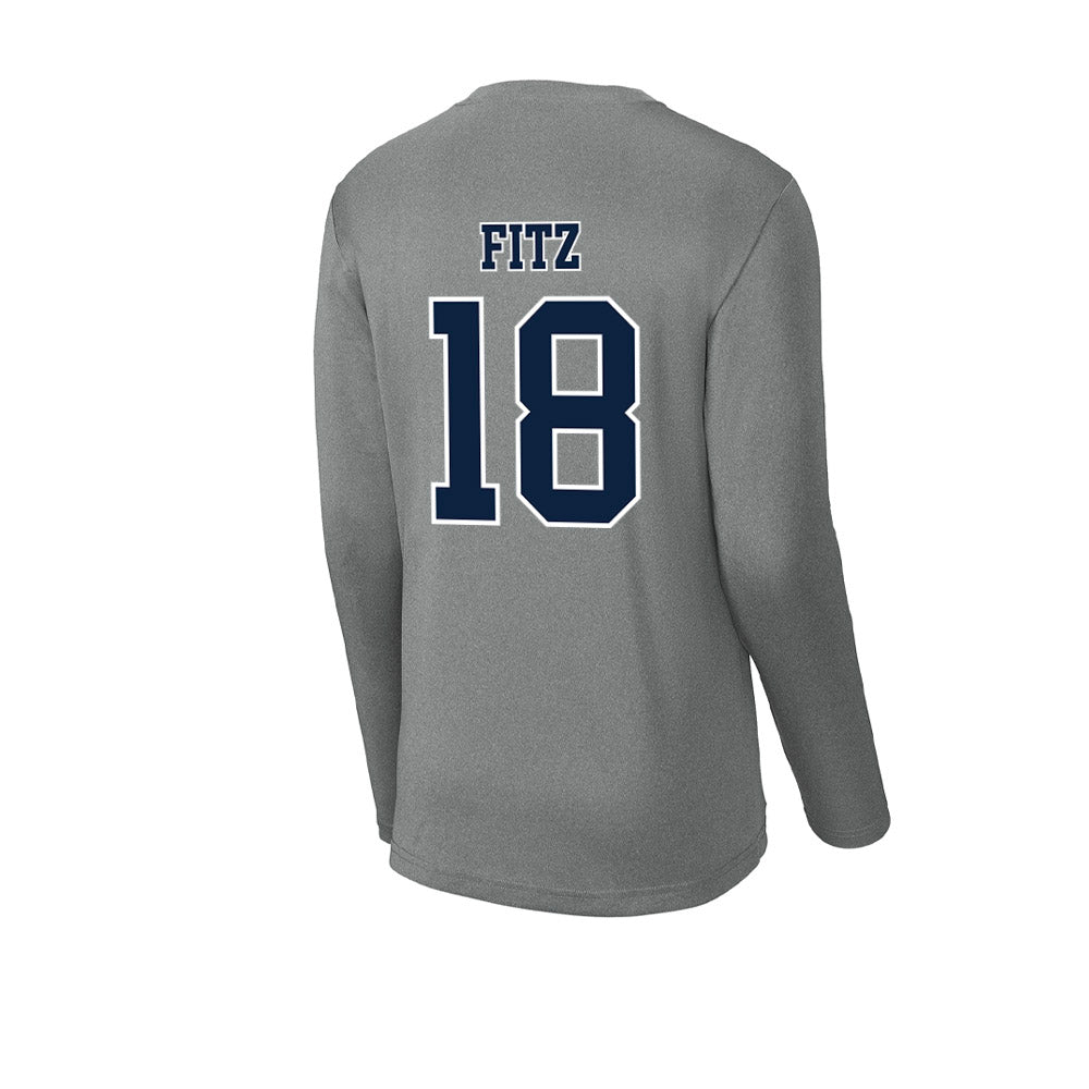Xavier - NCAA Baseball : Jonathan Fitz - Activewear Long Sleeve T-Shirt-1