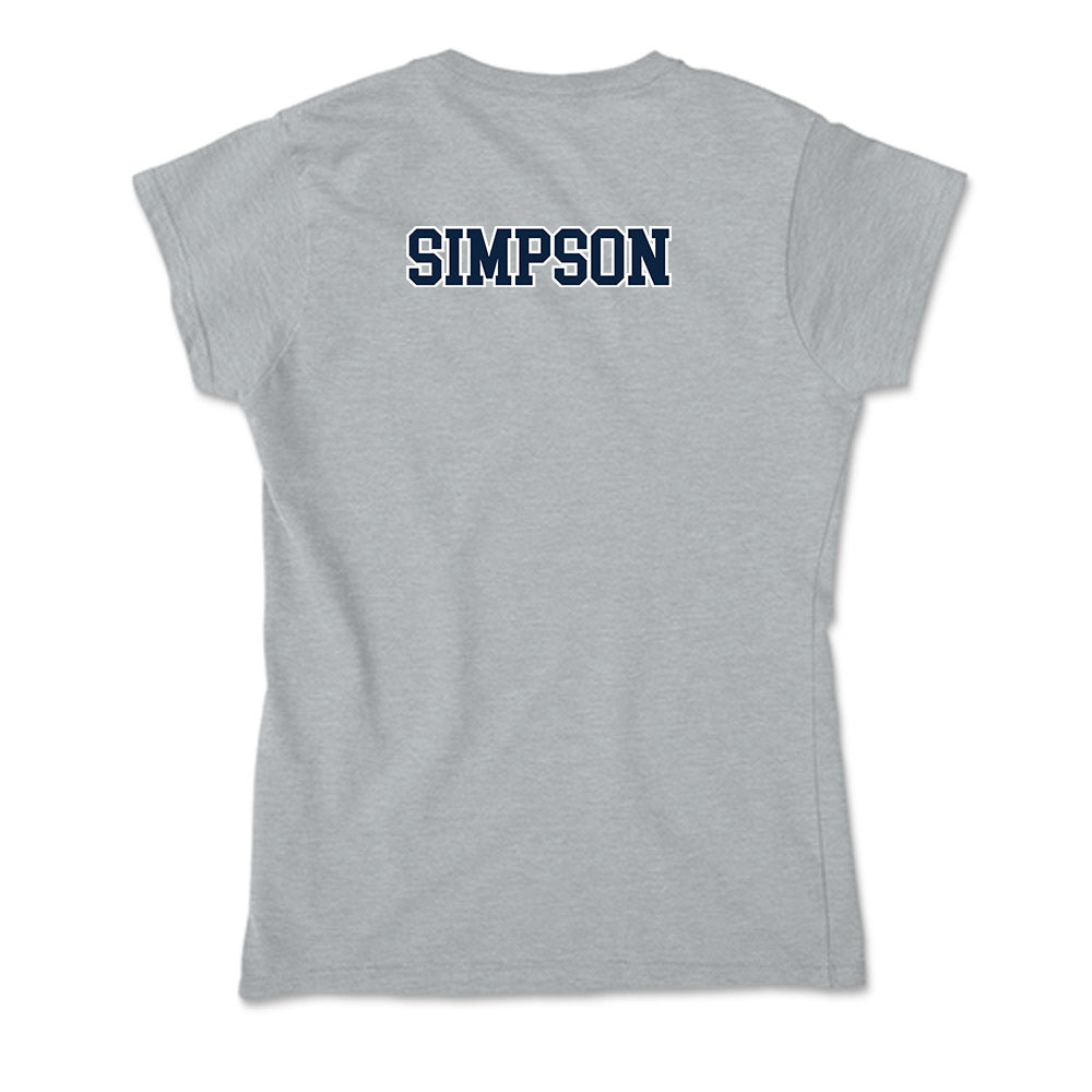 Xavier - NCAA Men's Swimming & Diving : Walker Simpson - Soft Style Women’s T-Shirt-1