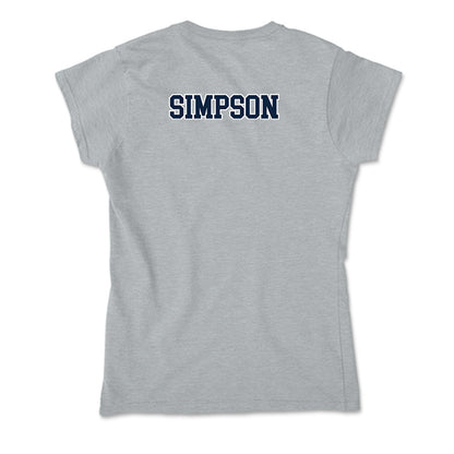 Xavier - NCAA Men's Swimming & Diving : Walker Simpson - Soft Style Women’s T-Shirt-1