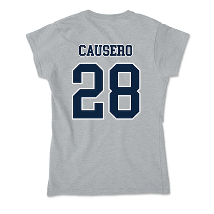 Xavier - NCAA Baseball : Lincoln Causero - Soft Style Women’s T-Shirt-1
