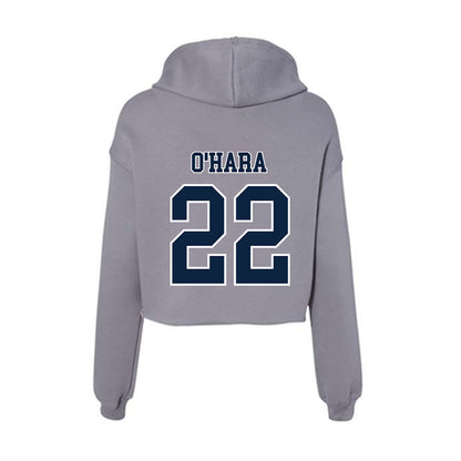 Xavier - NCAA Women's Lacrosse : Olivia O'Hara - Women's Crop Fleece Hoodie-1