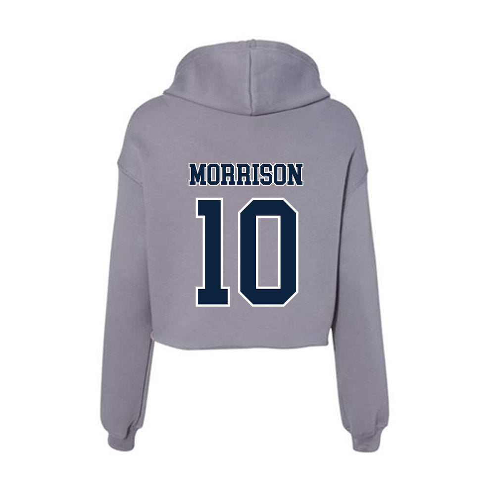 Xavier - NCAA Women's Soccer : Alexis Morrison - Women's Crop Fleece Hoodie-1