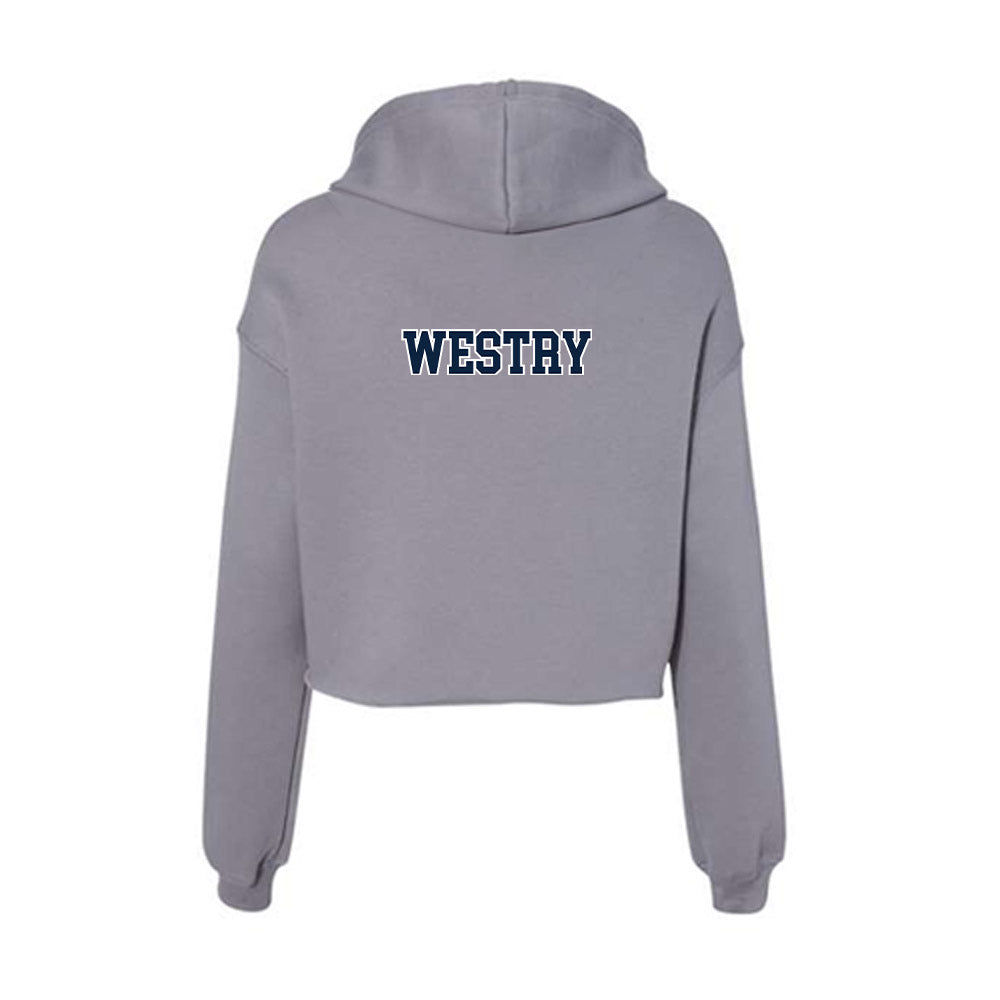 Xavier - NCAA Men's Basketball : Chance Westry - Women's Crop Fleece Hoodie-1