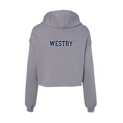 Xavier - NCAA Men's Basketball : Chance Westry - Women's Crop Fleece Hoodie-1