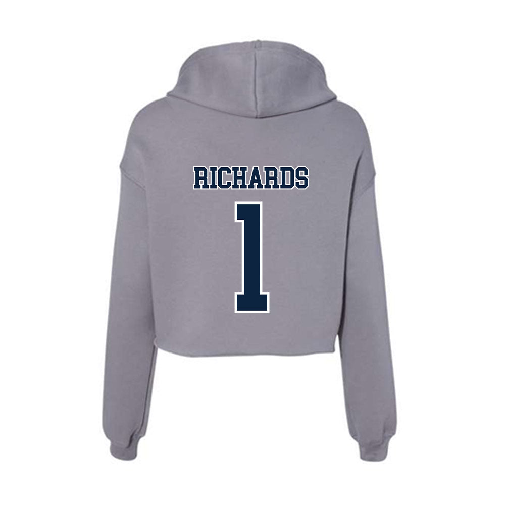Xavier - NCAA Women's Basketball : Payton Richards - Women's Crop Fleece Hoodie-1