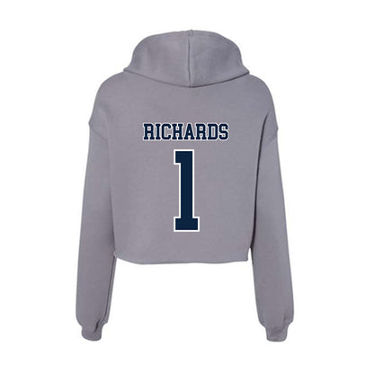 Xavier - NCAA Women's Basketball : Payton Richards - Women's Crop Fleece Hoodie-1