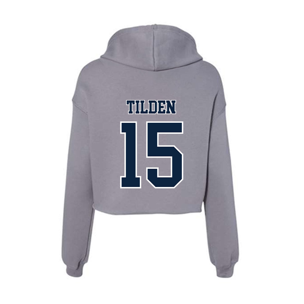 Xavier - NCAA Women's Volleyball : Ava Tilden - Women's Crop Fleece Hoodie-1