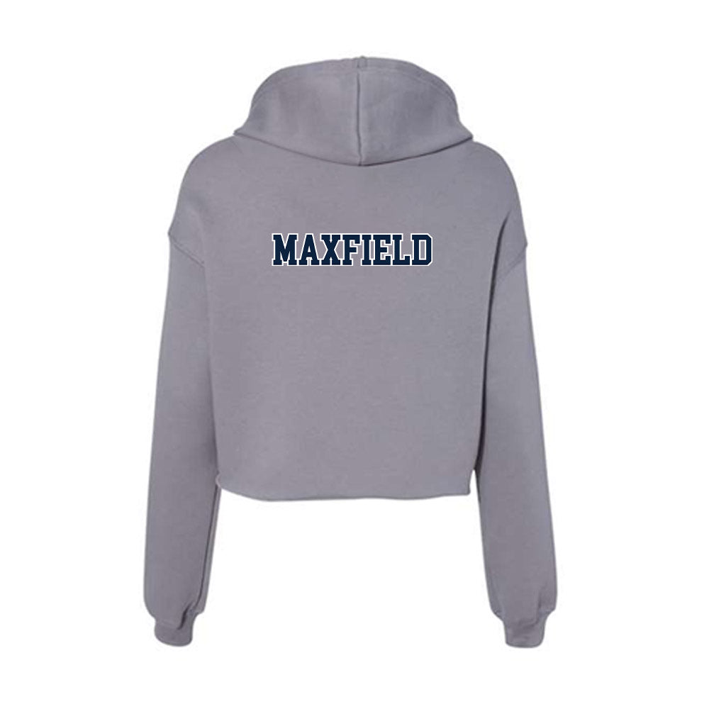 Xavier - NCAA Women's Swimming & Diving : Ella Maxfield - Women's Crop Fleece Hoodie-1