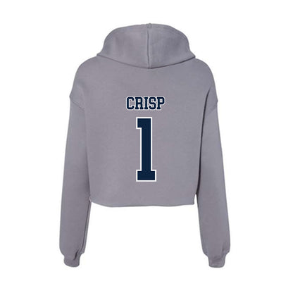 Xavier - NCAA Baseball : JD Crisp - Women's Crop Fleece Hoodie-1
