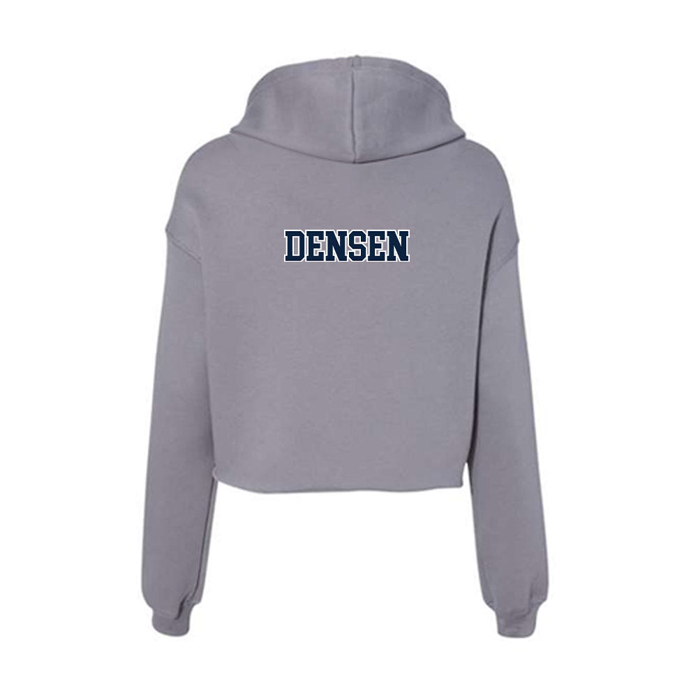 Xavier - NCAA Women's Soccer : Leila Densen - Women's Crop Fleece Hooded Sweatshirt-1