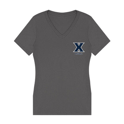 Xavier - NCAA Baseball : Jorge Valdes - Women's V-Neck T-Shirt-0