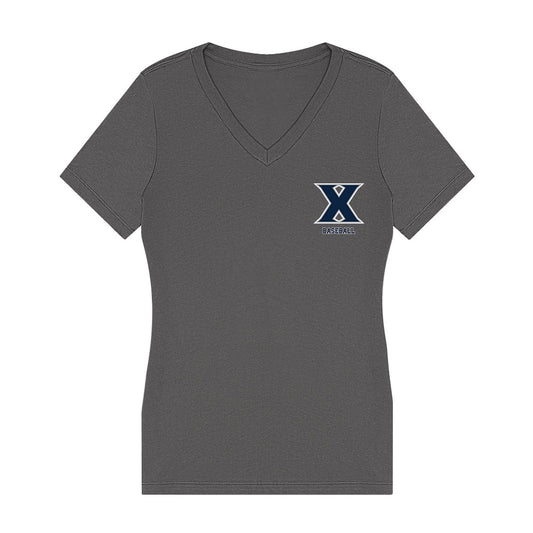Xavier - NCAA Baseball : Titus Lotz - Women's V-Neck T-Shirt-0