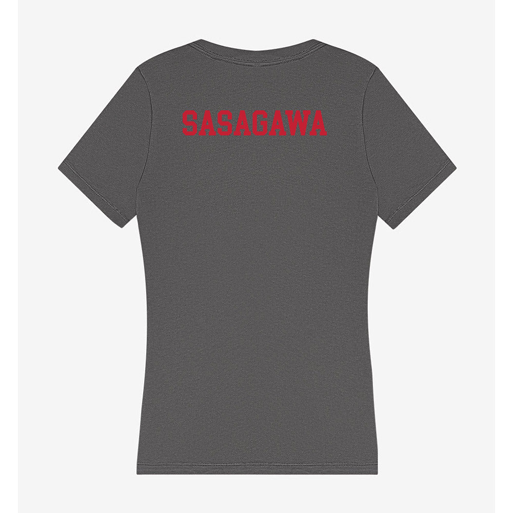 Seattle - NCAA Men's Tennis : Jun Sasagawa - Women's V-Neck T-Shirt-1