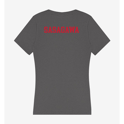 Seattle - NCAA Men's Tennis : Jun Sasagawa - Women's V-Neck T-Shirt-1