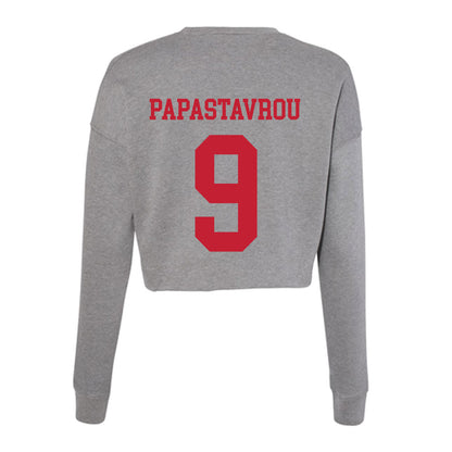 Seattle - NCAA Men's Basketball : Stratos Papastavrou - Women's Cropped Crew Fleece-1