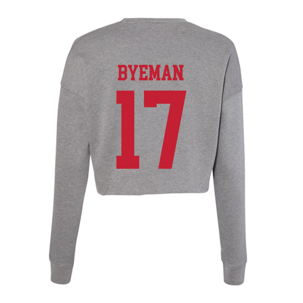 Seattle - NCAA Women's Soccer : Jaelyn Byeman - Women's Cropped Crew Fleece-1