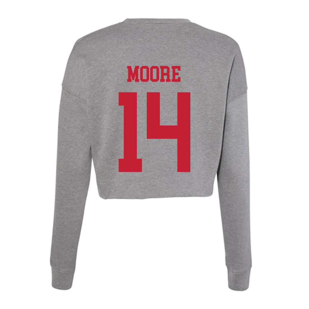 Seattle - NCAA Women's Volleyball : Linnaea Moore - Women's Cropped Crew Fleece-1