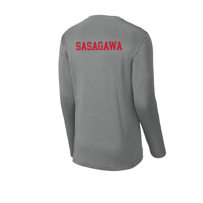 Seattle - NCAA Men's Tennis : Jun Sasagawa - Activewear Long Sleeve T-Shirt-1