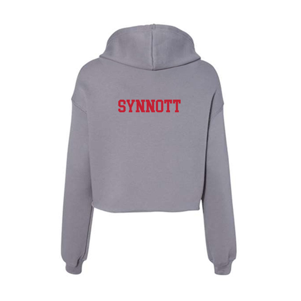 Seattle - NCAA Men's Swimming & Diving : Mathias Synnott - Women's Crop Fleece Hoodie-1