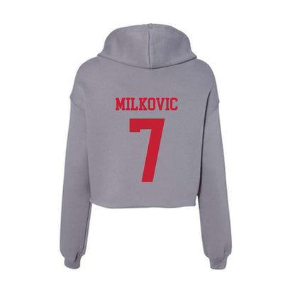 Seattle - NCAA Women's Basketball : Lucija Milkovic - Women's Crop Fleece Hoodie-1