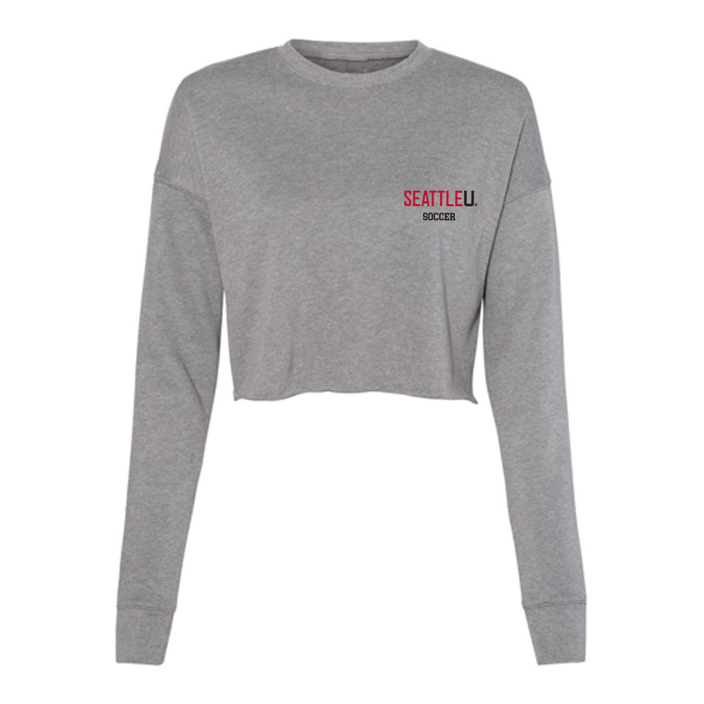 Seattle - NCAA Women's Soccer : Peyton Warns - Women's Cropped Crew Fleece-0