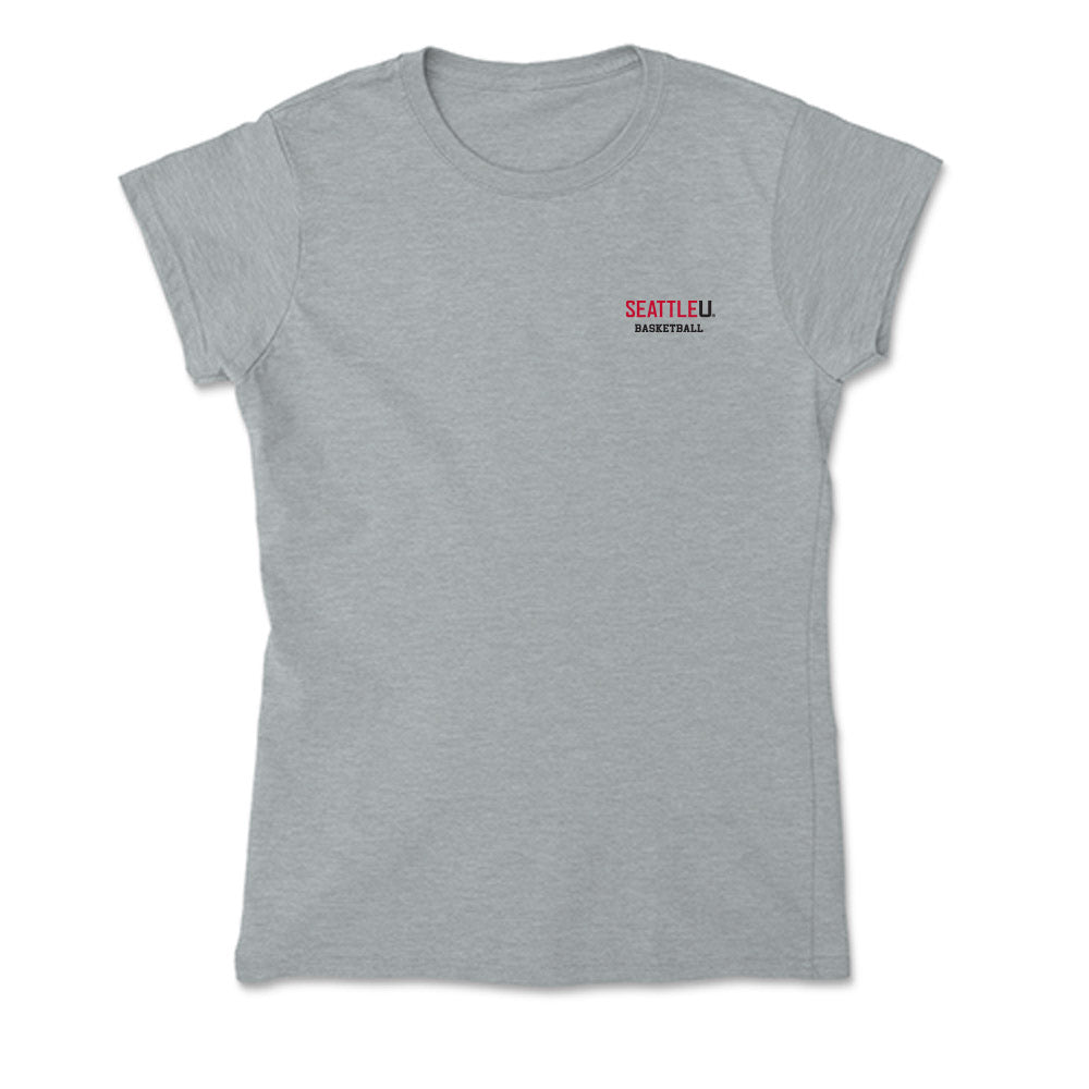 Seattle - NCAA Men's Basketball : Austin Maurer - Soft Style Women’s T-Shirt-0