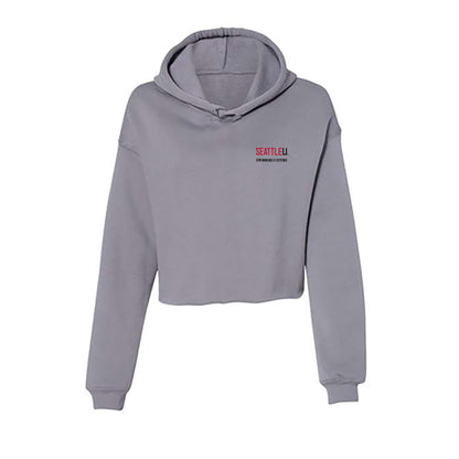 Seattle - NCAA Men's Swimming & Diving : Mathias Synnott - Women's Crop Fleece Hoodie-0