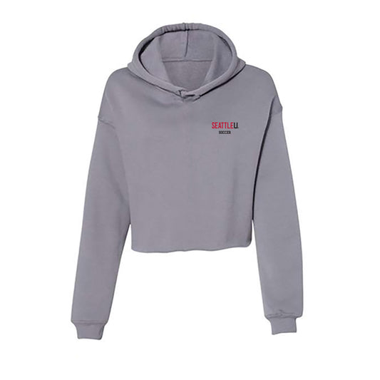 Seattle - NCAA Men's Soccer : Owen Purvis - Women's Crop Fleece Hooded Sweatshirt-0