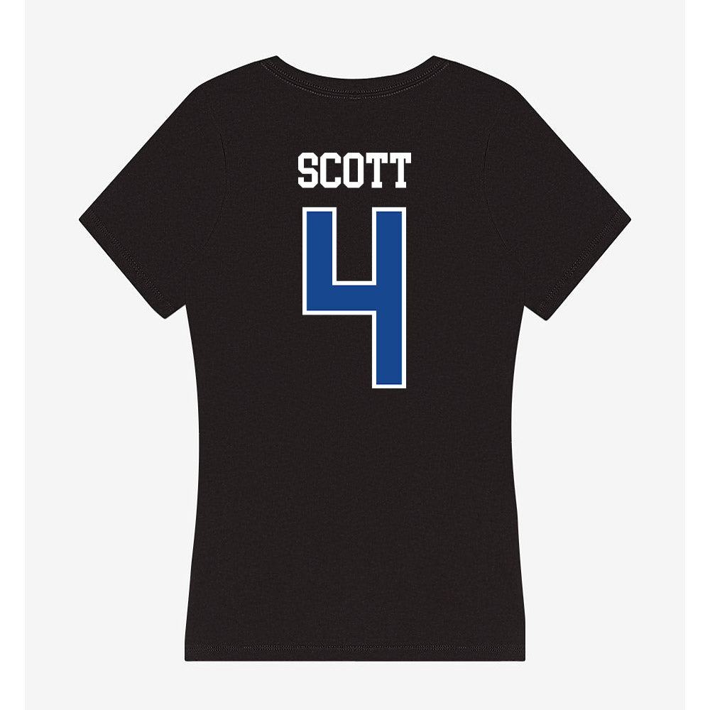 Georgia State - NCAA Men's Basketball : Trey Scott - Classic Shersey Women's V-Neck T-Shirt-1