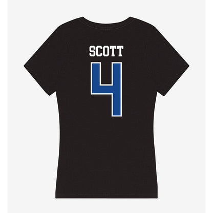 Georgia State - NCAA Men's Basketball : Trey Scott - Classic Shersey Women's V-Neck T-Shirt-1