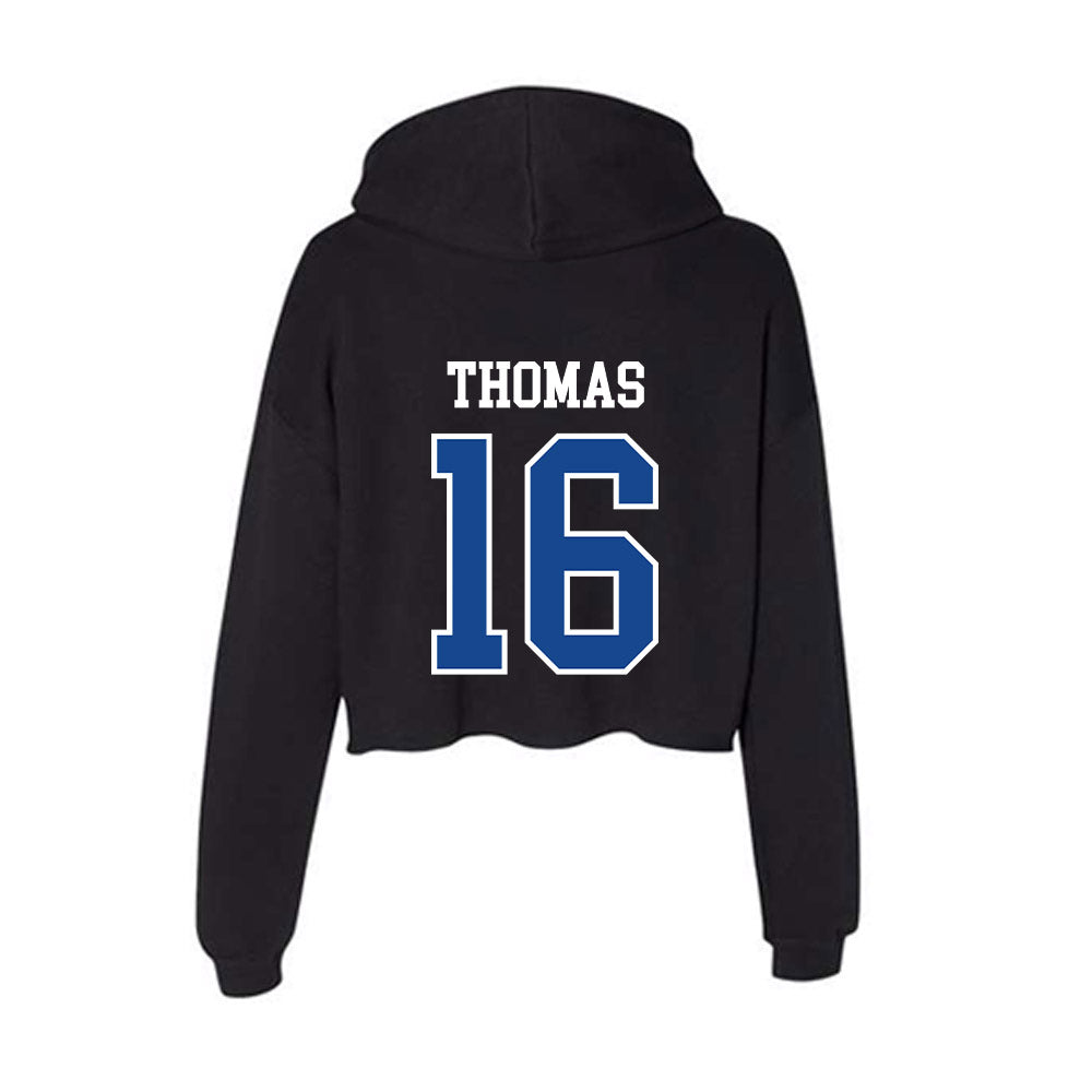 Georgia State - NCAA Football : Bishop Thomas - Classic Shersey Women's Crop Fleece Hoodie-1