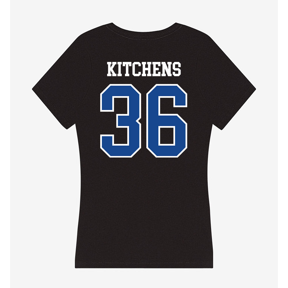 Georgia State - NCAA Football : Braxton Kitchens - Classic Shersey Women's V-Neck T-Shirt-1
