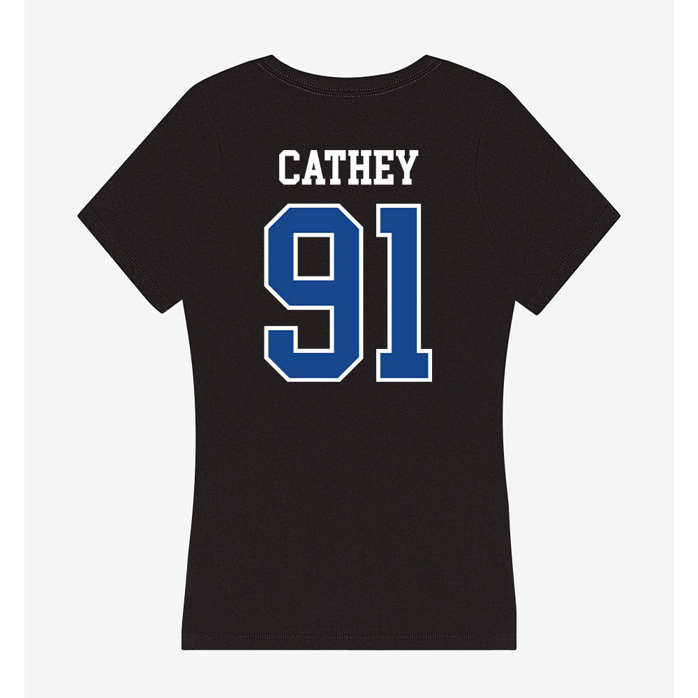 Georgia State - NCAA Football : Tyrese Cathey - Classic Shersey Women's V-Neck T-Shirt-1