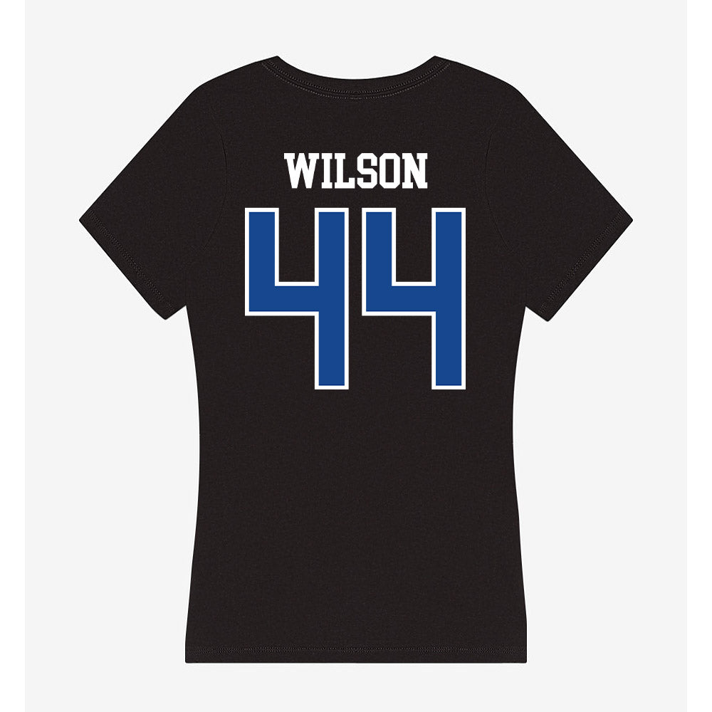 Georgia State - NCAA Football : Freddie Wilson - Classic Shersey Women's V-Neck T-Shirt-1